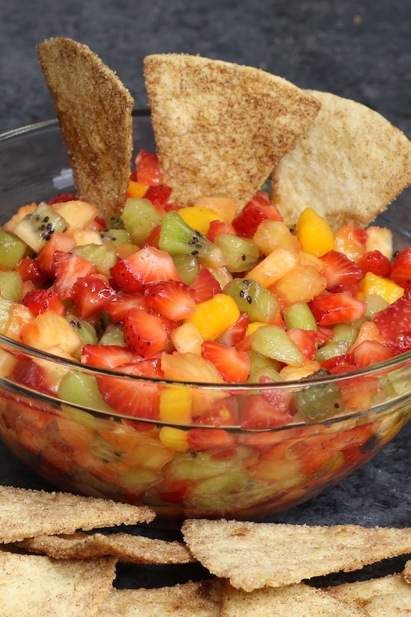 Fruit Salsa With Cinnamon Chips