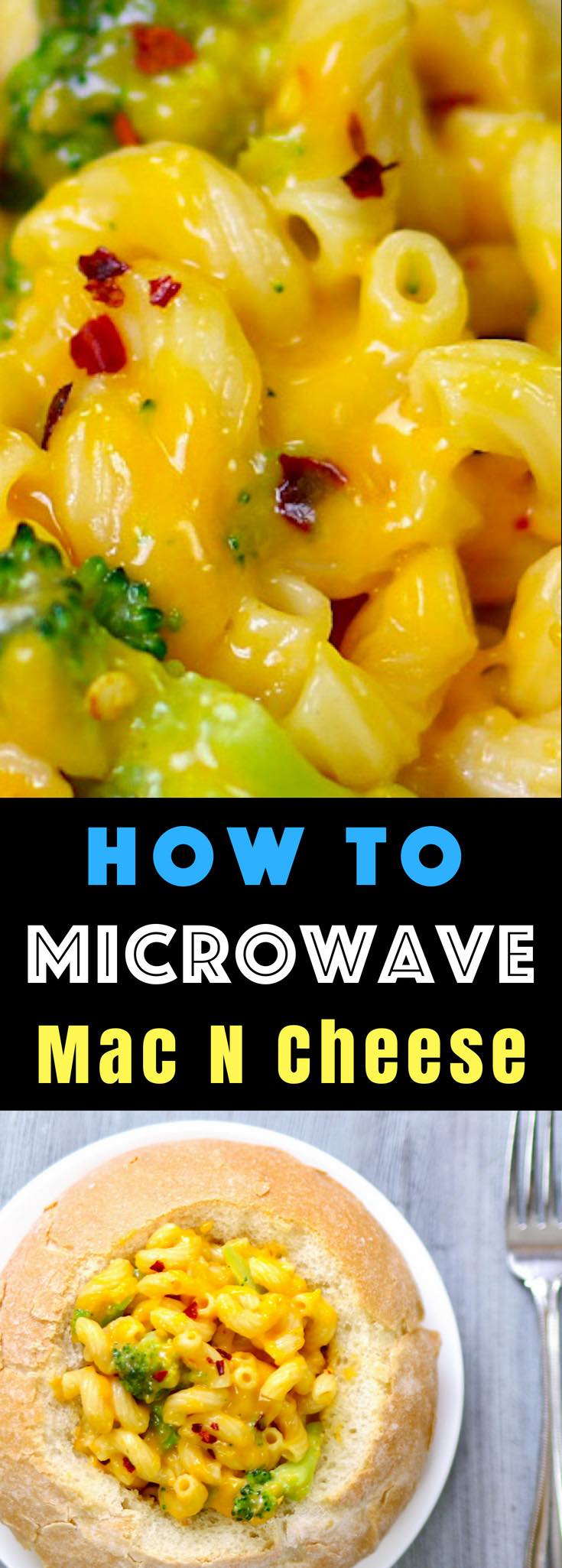 Microwave Mac and Cheese – rich and creamy mac and cheese cooked in microwave from scratch, ready in 15 minutes. A total game changer! All you need is a few simple ingredients: Macaroni pasta, salt, milk, garlic powder and cheddar cheese. Quick, easy and cooked in one bowl. Say goodbye to the dried macaroni boxes! #MicrowaveMacAndCheese #MacNcheese