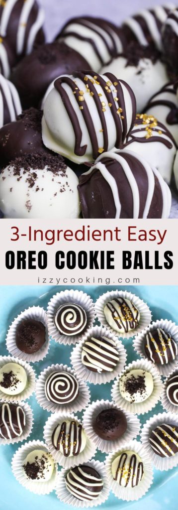 Oreo Cookie Balls are a 3-ingredient no-bake treat made with crushed oreo cookies, cream cheese and chocolate.  It’s so easy to make and looks like chocolate truffles.
