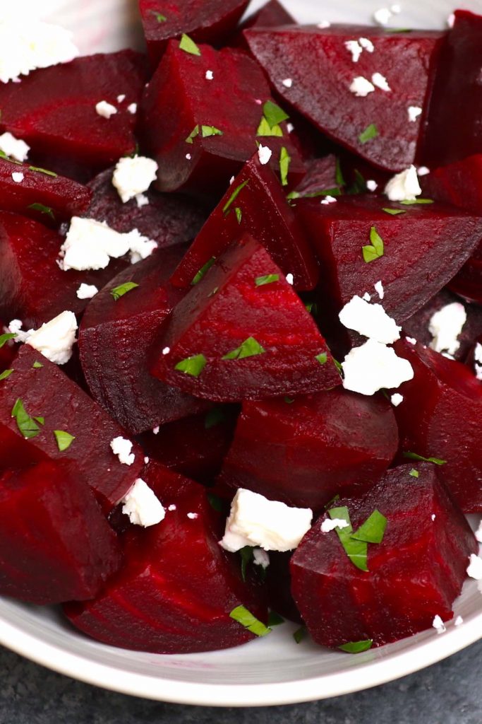 Sous Vide Beets are the best way to enjoy this sweet, earthy, and healthy root vegetable without losing texture and nutrients from boiling them. Made with a few simple ingredients, this recipe requires no peeling and takes minutes to prepare, then the sous vide machine will do the rest of the work! #SousVideBeets