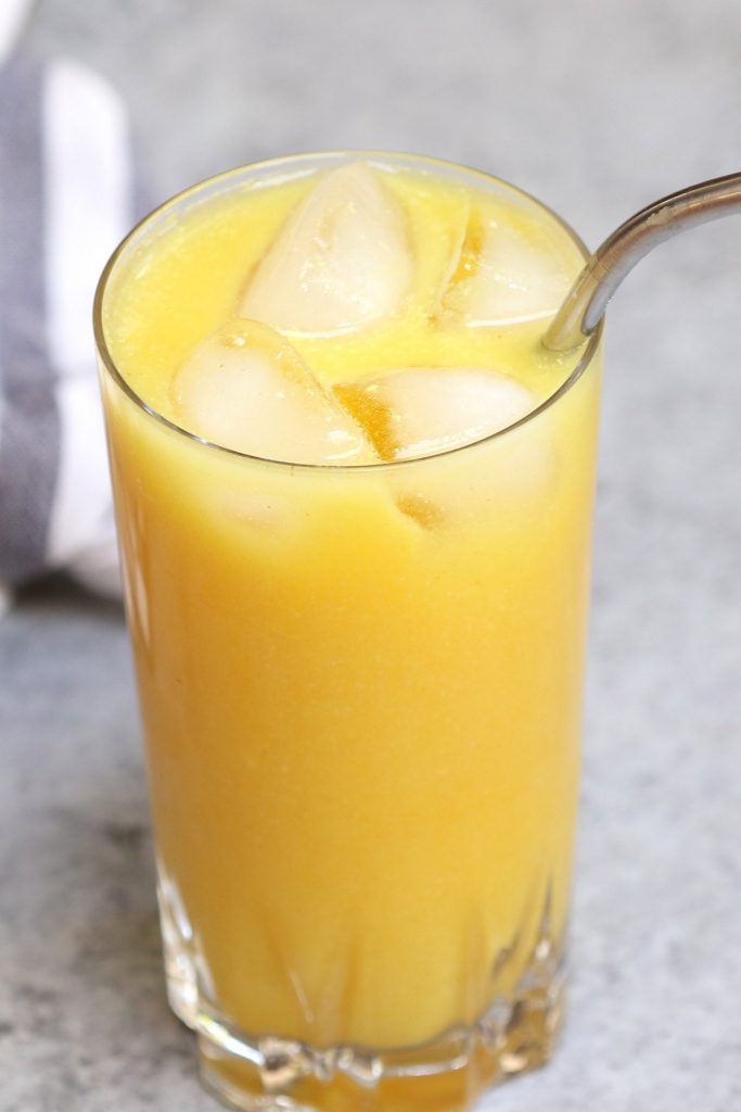 Make a delicious and beautiful Starbucks Iced Golden Ginger Drink at home! Keep this dairy-free beverage healthy by using the healthy ingredients and save money. This DIY copycat yellow ginger drink has the perfect blend of coconut milk, ginger, pineapple, and turmeric flavor. It’s an amazing refreshing fruity drink that takes less than 5 minutes to make. #IcedGoldenGingerDrinkStarbucks #GoldenGinger #StarbucksGoldenGingerDrink #StarbucksYellowDrink