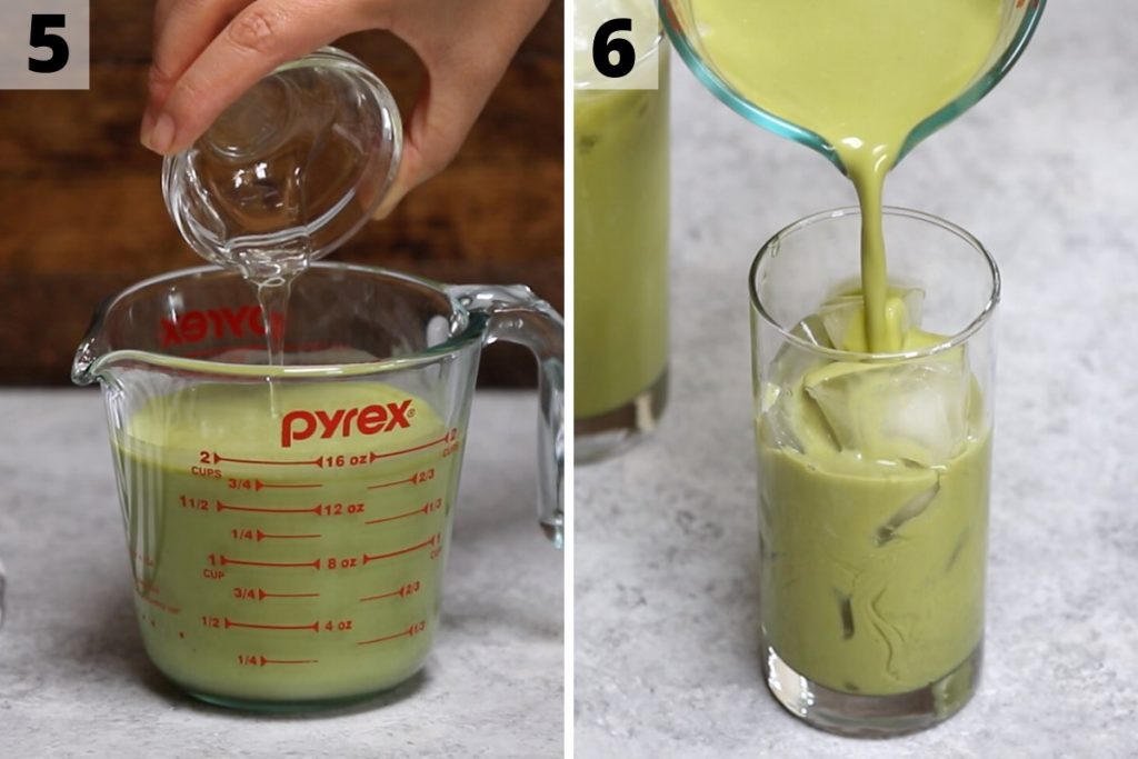 Green Drink Recipe: Step 5 and 6 photos.
