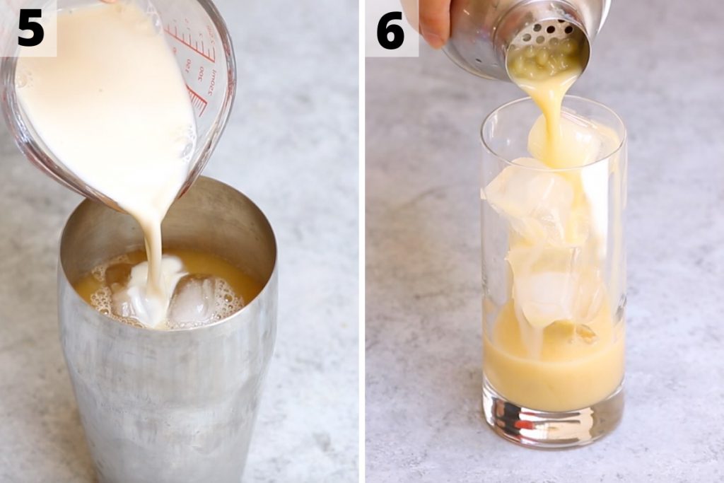 Orange drink recipe: step 5 and 6 photos.