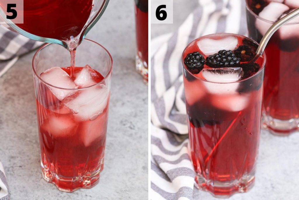 Very berry hibiscus recipe: step 5 and 6 photos.
