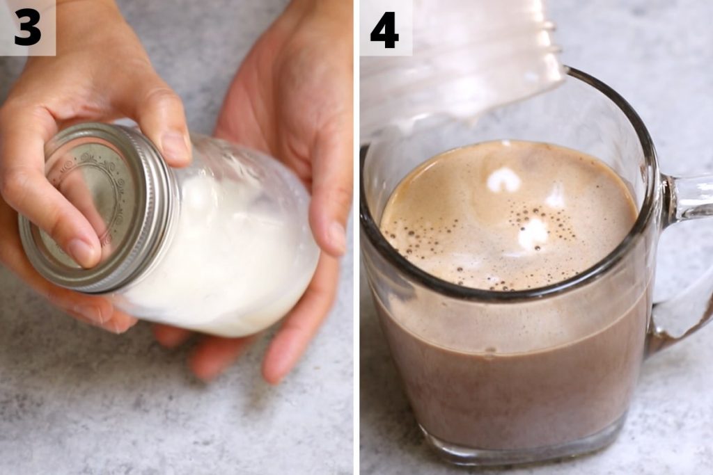 Salted Caramel Mocha recipe: step 3 and 4 photos.