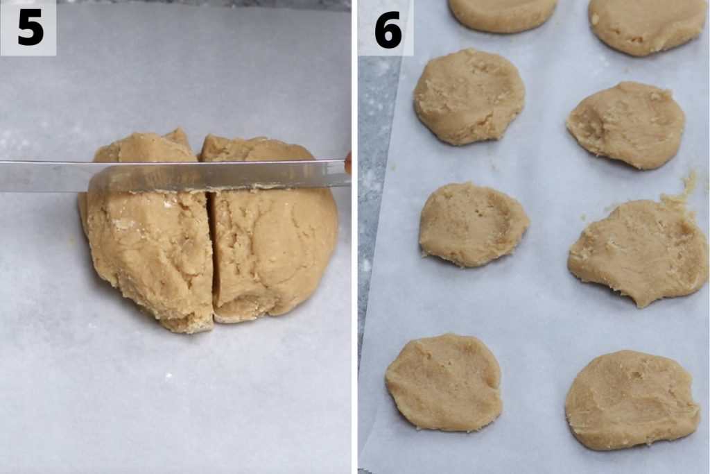 Mochi Cookies Recipe: step 5 and 6 photos.
