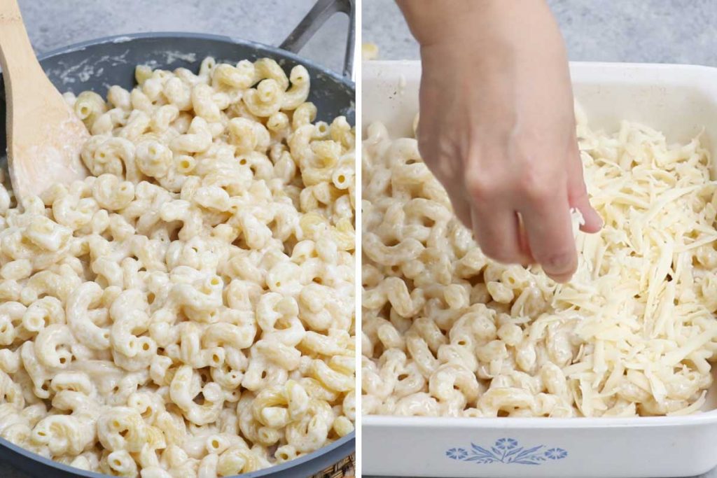 Cavatappi pasta: assemble the pasta.