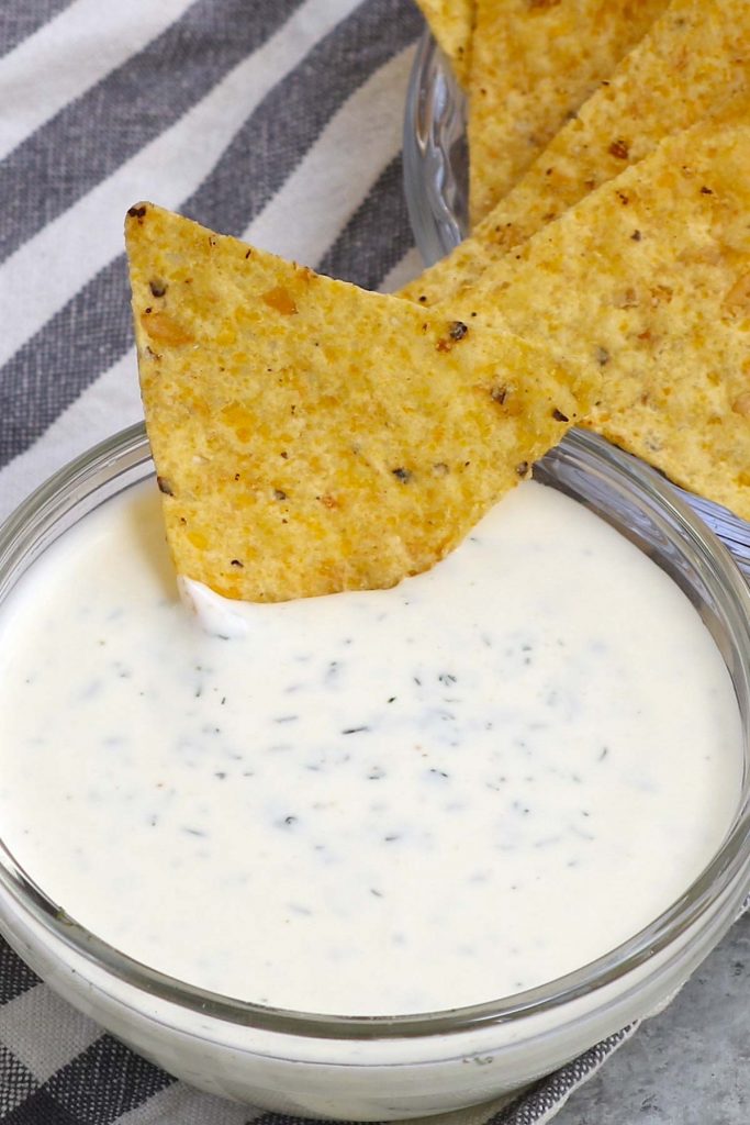 The Best Wingstop Ranch salad dressing is super flavorful and tastes better than anything store-bought! It’s our go-to dip for buffalo chicken wings, veggies, chips and pizza alike. This easy copycat ranch recipe takes less than 5 minutes to make at home and is just like the one you would get at a Wingstop restaurant.