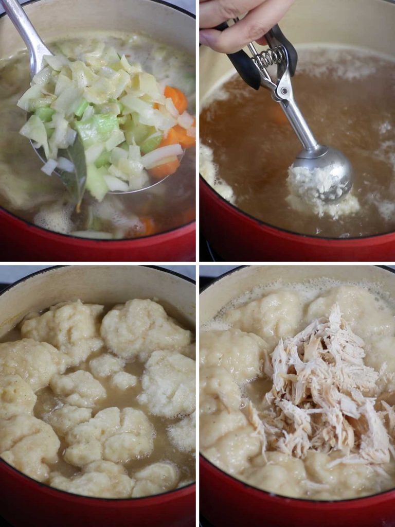 Bisquick Dumplings Recipe: Step 3 photos.