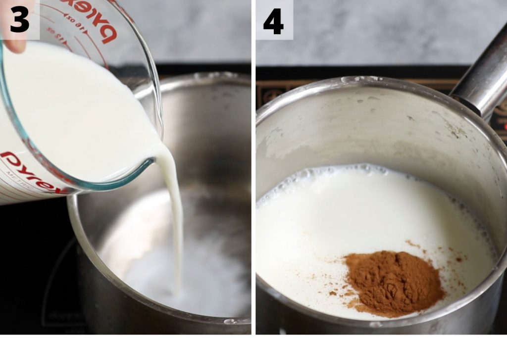 Chai Tea Latte recipe: step 3 and 4 photos.