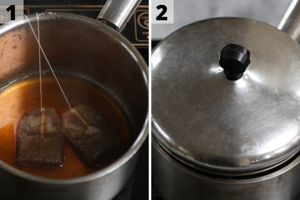 Chai Tea Latte recipe: step 1 and 2 photos.