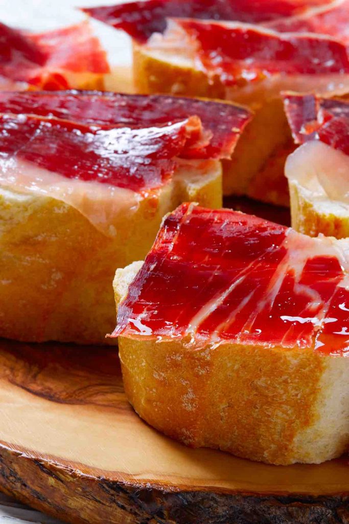 Iberian Ham on Bread