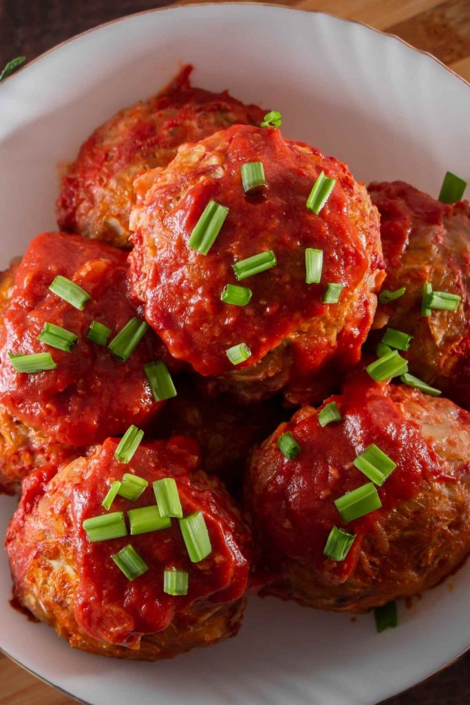 Keto Low Carb Ground Beef Meatballs