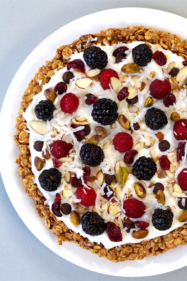 Healthy No Bake Granola Breakfast Pie