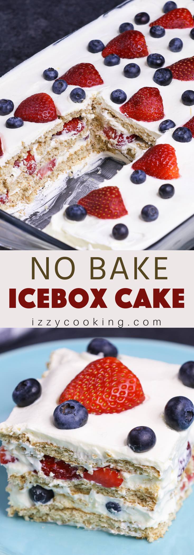 Easy No-bake Strawberry Icebox Cake (+VIDEO)