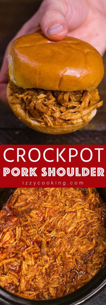 Crock Pot Pulled Pork Shoulder takes 10 minutes to prepare and your slow cooker will do the rest. It’s incredibly easy to make this flavorful and tender pork shoulder recipe.