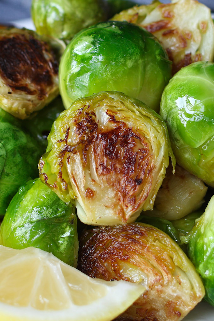 Honey Sriracha Brussels Sprouts are a sweet and spicy side dish that’s super easy to make and full of flavor. Roasting brussels sprouts in the oven at a high temperature and then drizzled with honey sriracha sauce ensures the vegetables stay tender and crispy