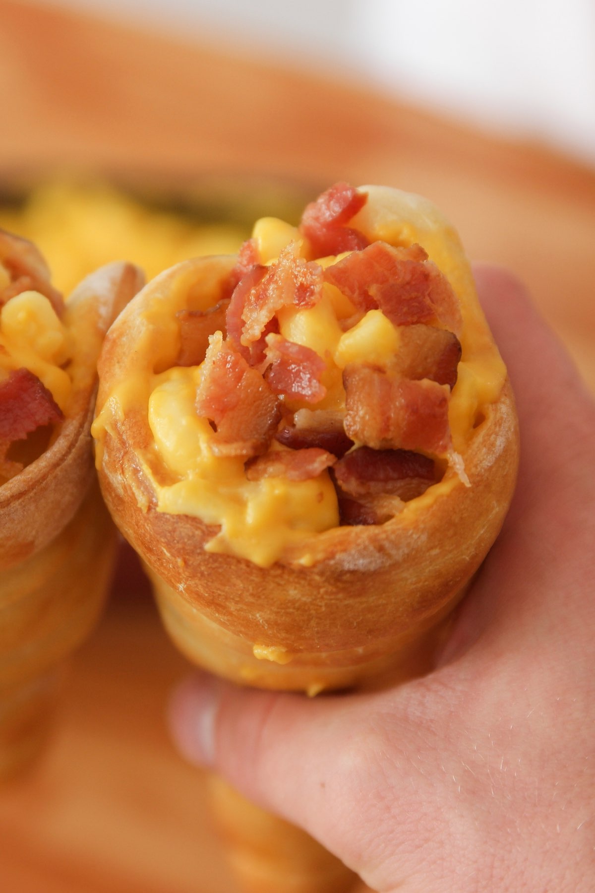 Mac and Cheese Pizza Cones