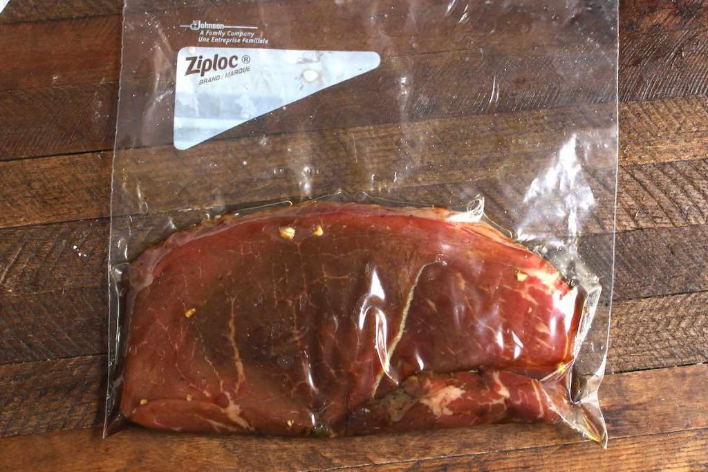 Sous Vide cooking using a zip-lock bag