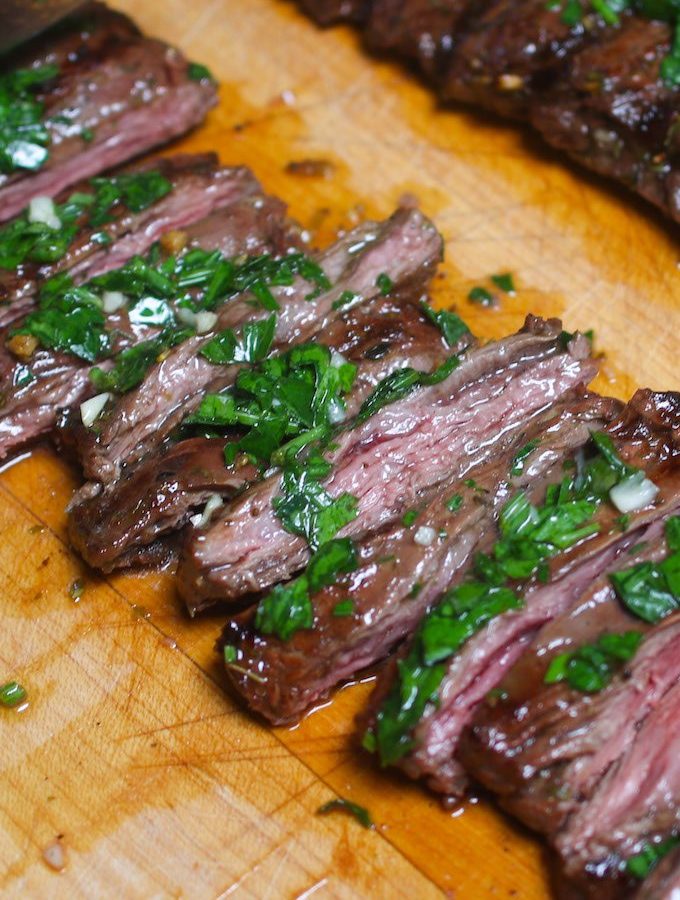 This Sous Vide Skirt Steakis super tender, flavorful and evenly cooked edge to edge. The sous vide cooking technique allows you to cook a better steak dinner than the best steakhouse. The skirt steak is precisely cooked to the temperature you set with your desired doneness!