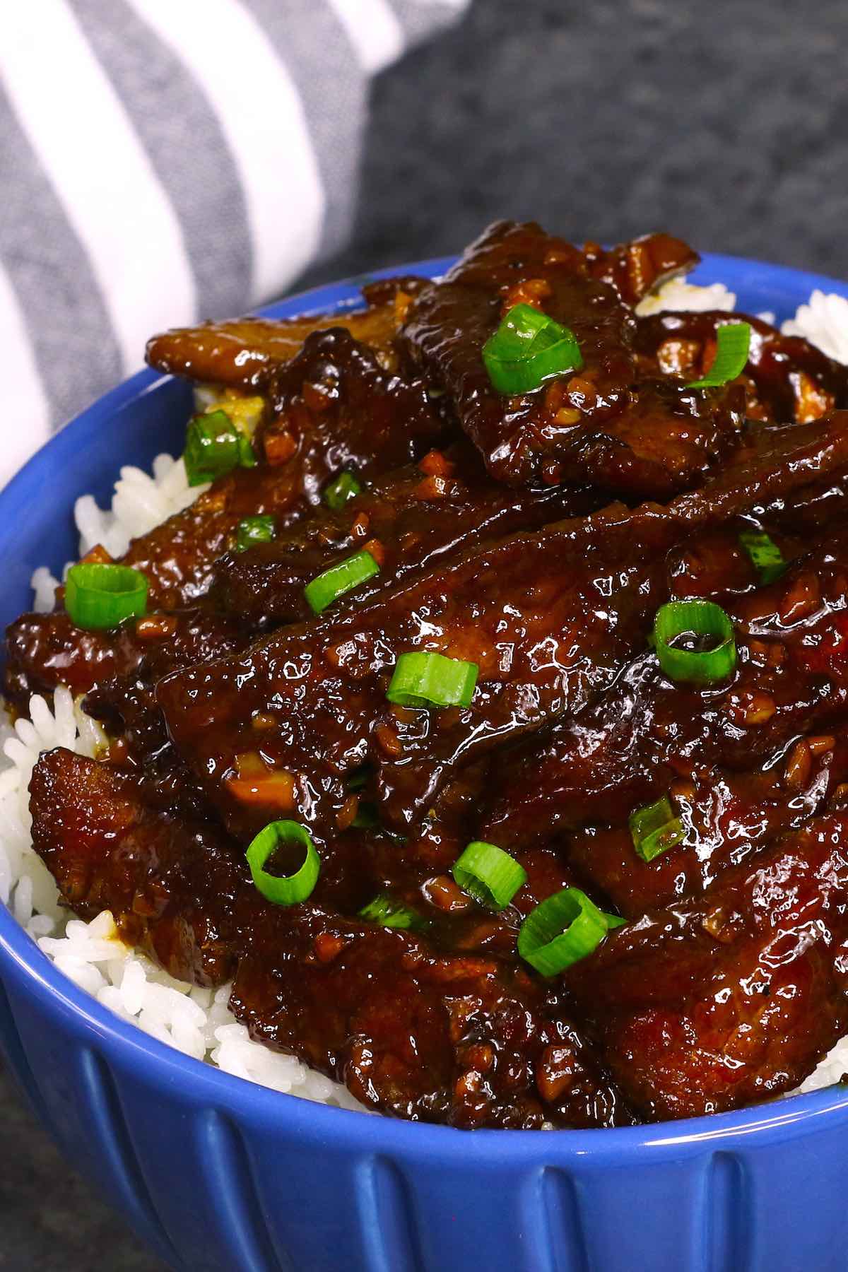 Beef marinated clearance in soy sauce