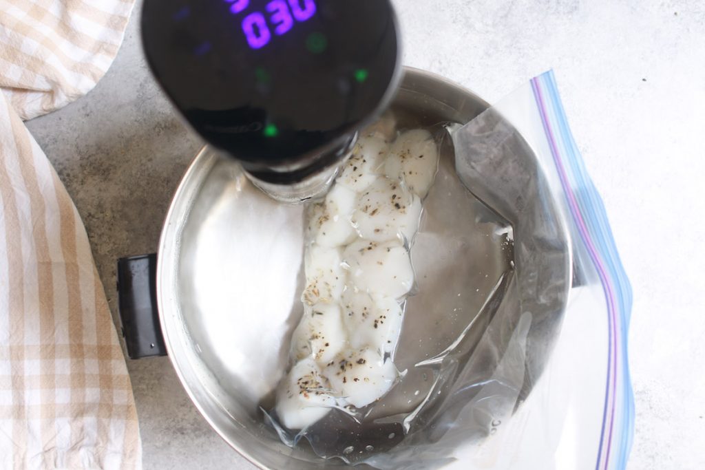sous vide scallops