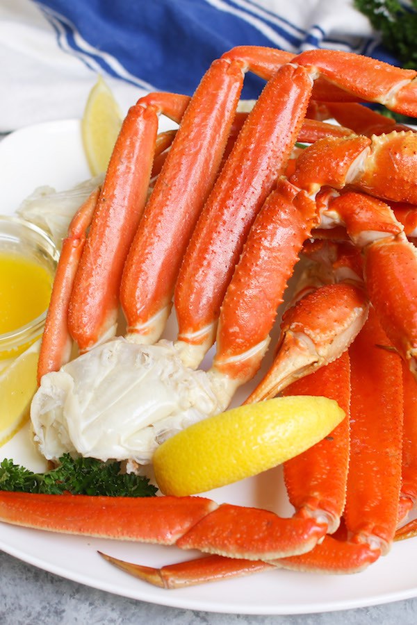 Close up of snow crab legs