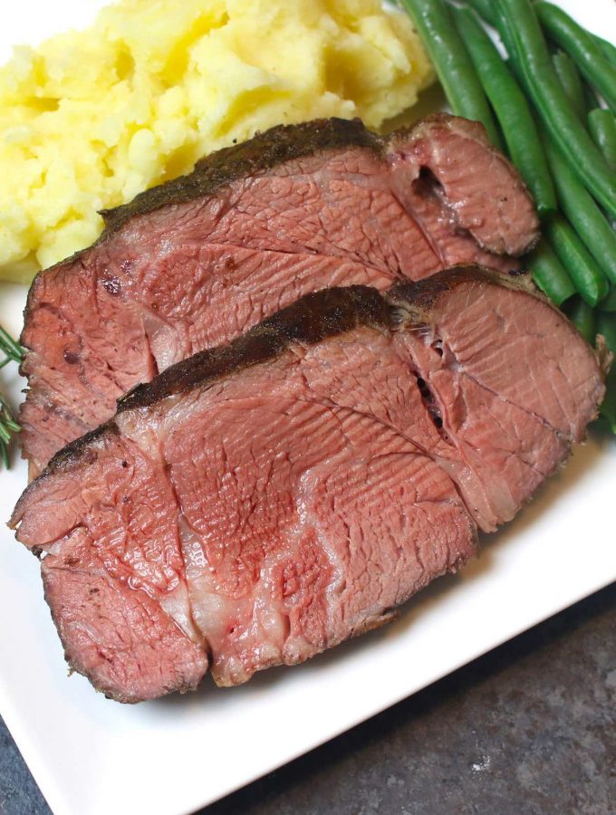 Sous Vide Chuck Roast is incredibly flavorful, tender and juicy, unlike the pot roast cooked the traditional way. Sous vide method transforms the cheap tough cut of a chuck roast into the most delicious beef roast that rivals the expensive prime rib. Oh my, it’s a game-changer! #SousVideChuckRoast