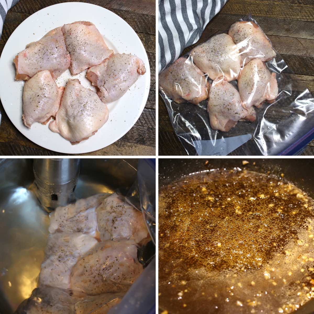 Sous Vide Chicken Thighs with Crispy Skin