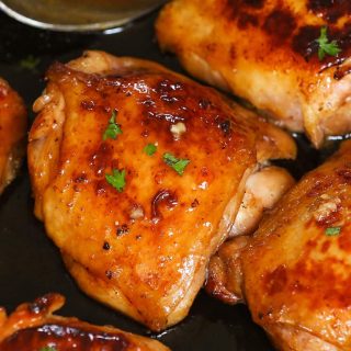 Honey Garlic Sous Vide Chicken Thighs are super juicy, tender and full of flavor. Sous vide method cooks these chicken thighs to the perfect doneness, and then a quick sear produces the amazing crispy skin on the outside. With tips on how to cook from fresh or frozen.