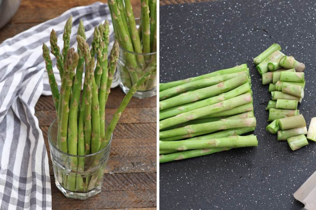 This easy and no-fail Sous Vide Asparagus is the perfect spring side dish recipe. Sous vide method brings out the best of asparagus with more concentrated flavor and the tender yet snappy texture. I’ll share with you the basic seasoning as well as some variation ideas: lemon butter, garlic parmesan, or fresh herbs and garlic. #SousVideAsparagus
