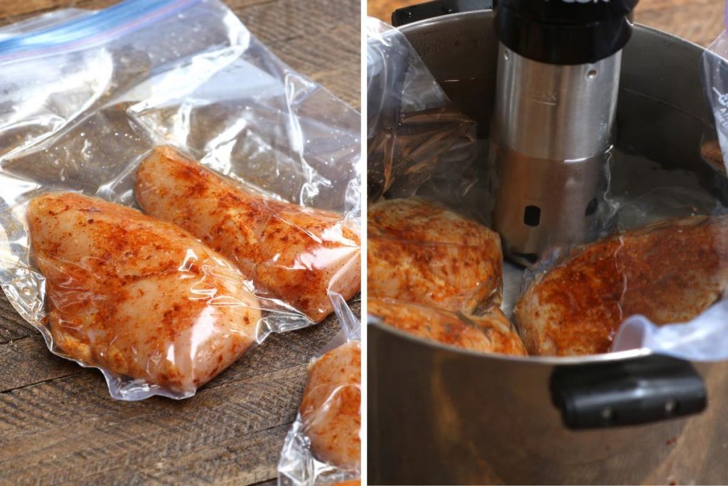 This Sous Vide Boneless Chicken Breasts recipe makes super juicy and tender chicken that’s impossible to achieve with traditional method! Forget dry chicken breasts with sous vide technique, which allows you to control the temperature precisely and produces the perfect chicken that’s full of flavor! #SousVideBonelessChickenBreast #SousVideChicken #SousVideChickenBreast