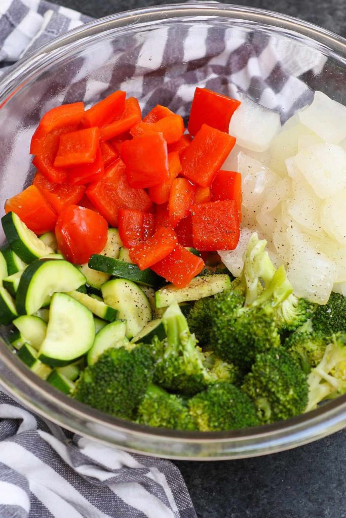 Sous Vide Mixed Vegetables are my favorite side dish. It’s the easiest way to make perfect veggies. Here is a how-to guide for making healthy and delicious sous vide vegetables with a variety of veggies including broccoli, zucchini, bell pepper, and onions. #SousVideVegetables #SousVideBroccoli #SousVideZucchini #SousVideBellPepper #SousVideOnions