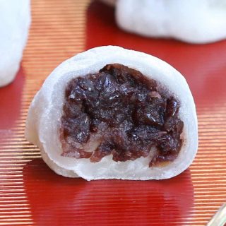Daifuku!! This popular Japanese recipe makes a soft, tender, and chewy mochi rice cake enclosing a creamy, sweet red bean paste filling. Pure dessert bliss! With some simple tips, you can make this delicious snack in your own home and customize with your favorite fillings.