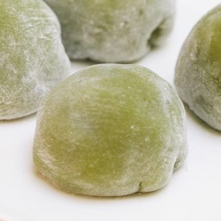 Homemade Green Tea Mochi is soft, chewy, and sweet with delicious matcha flavor and beautiful green color. This classic Japanese treat is really easy to make at home and better than that from your favorite restaurant! Plus you can customize the filling with red bean paste, strawberry, or ice cream.