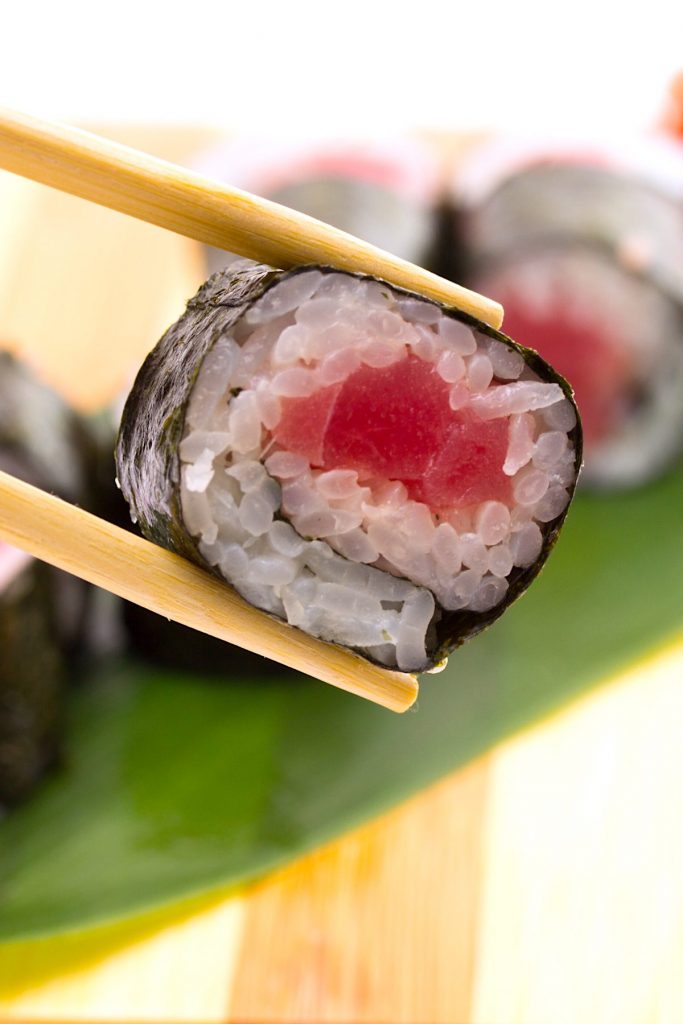 Tekkamaki Tuna Rolls are made with sashimi grade tuna rolled in vinegared sushi rice and nori seaweed sheet. Homemade Tekka Maki is so much cheaper than the restaurant.#TekkaMaki #TunaRoll