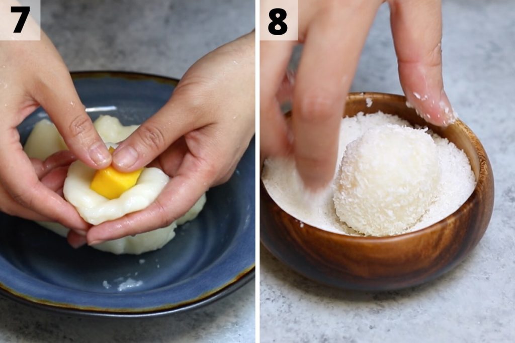 Mango Mochi recipe: step 7 and 8 photos.