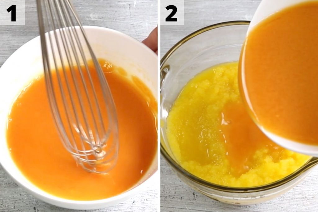 Mango panna cotta recipe: step 1 and 2 photos.