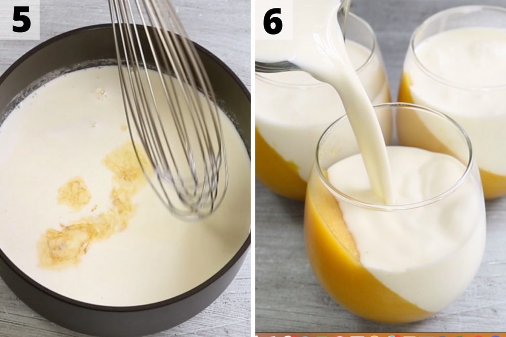 Mango panna cotta recipe: step 5 and 6 photos.