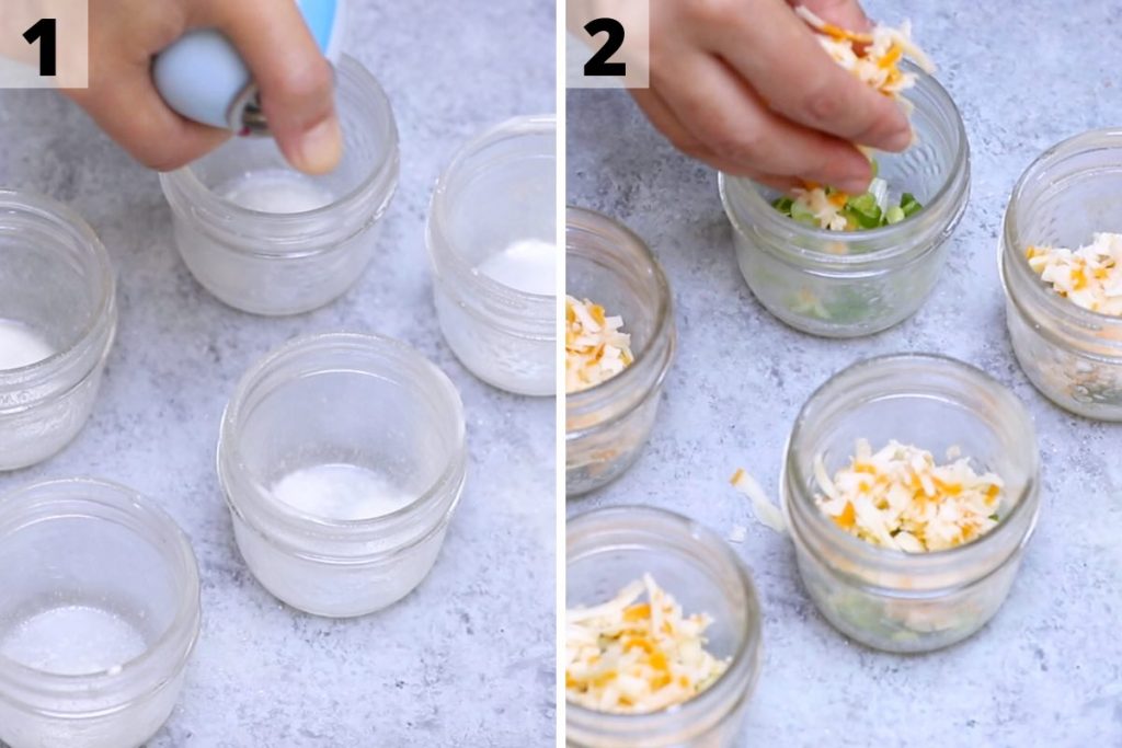 Sous vide egg bites recipe: step 1 and 2 photos.