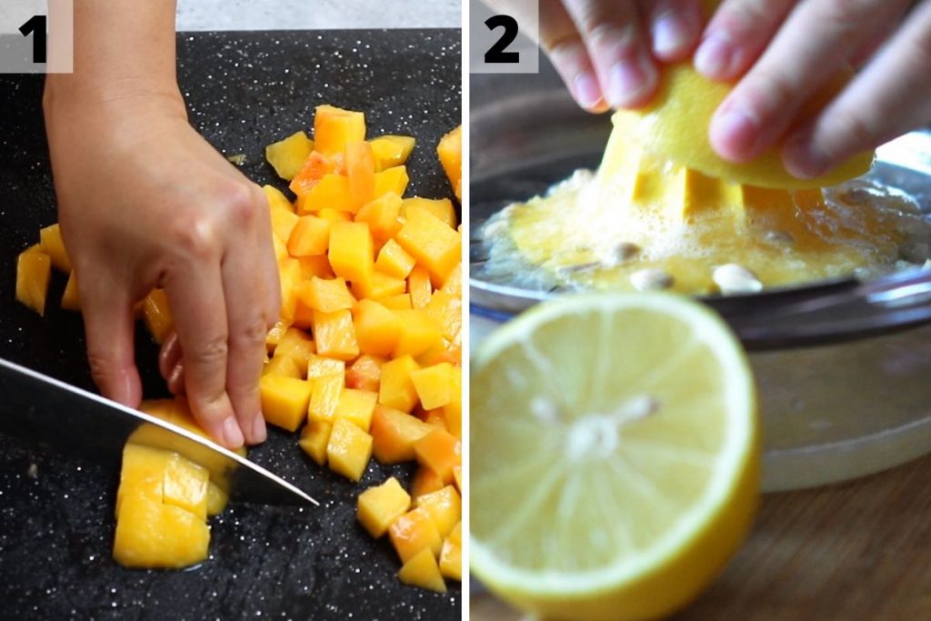 Peach compote recipe: step 1 and 2 photos.