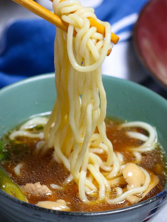 Easy homemade Tsukemen is rich and comforting with Japanese ramen noodles, a flavorful dipping broth, tender pork belly, fresh veggies, and a soft cooked egg. It’s tastier and healthier than the restaurant version, but on the table in less than 30 minutes. #Tsukemen #TsukemenRamen