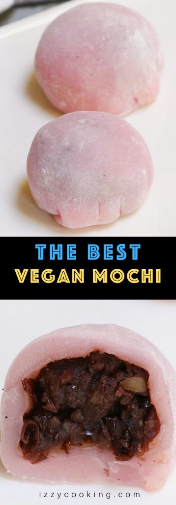 Are you craving a mouthwatering Vegan Mochi that’s as delicious as the regular Mochi? If the answer is yes, then this mochi recipe is just what you’ve been waiting for – the BEST sticky, chewy and sweet vegan mochi made entirely from scratch right in the comfort of your very own kitchen! #VeganMochi