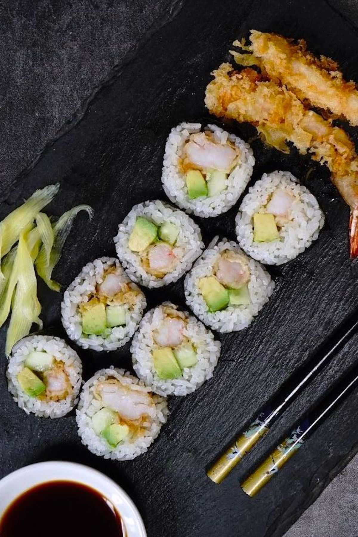 Godzilla Roll Sushi Shrimp Tempura Roll Recipe 
