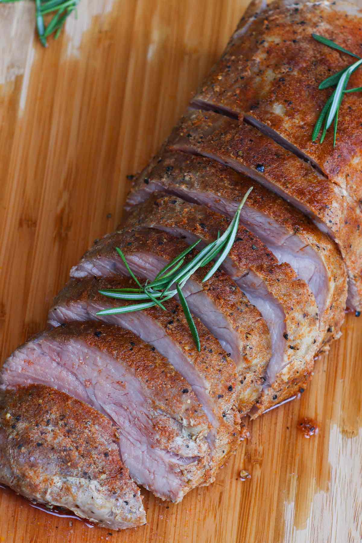 This Sous Vide Pork Loin is hands down the BEST way to cook pork loin roast, turning it to a perfectly tender and juicy dinner. The recipe is so easy – simply season, sous vide, and sear, for the most delicious and flavorful pork loin! Guaranteed results EVERY TIME!  #SousVidePorkLoin #SousVidePorkLoinRoast