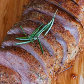 This Sous Vide Pork Loin is hands down the BEST way to cook pork loin roast, turning it to a perfectly tender and juicy dinner. The recipe is so easy – simply season, sous vide, and sear, for the most delicious and flavorful pork loin! Guaranteed results EVERY TIME! #SousVidePorkLoin #SousVidePorkLoinRoast