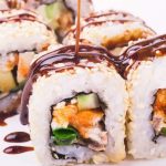 Unagi Sushi Rolls are filled with bbq eel, crunchy cucumber, then rolled in nori seaweed sheet and sushi rice! I like to drizzle it with delicious unagi sauce for an extra flavor.