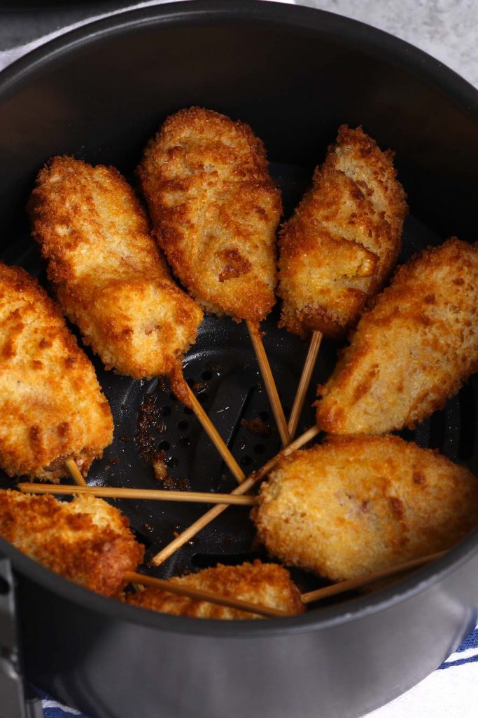 Easy Crispy Air Fryer Corn Dogs From Scratch (+VIDEO)