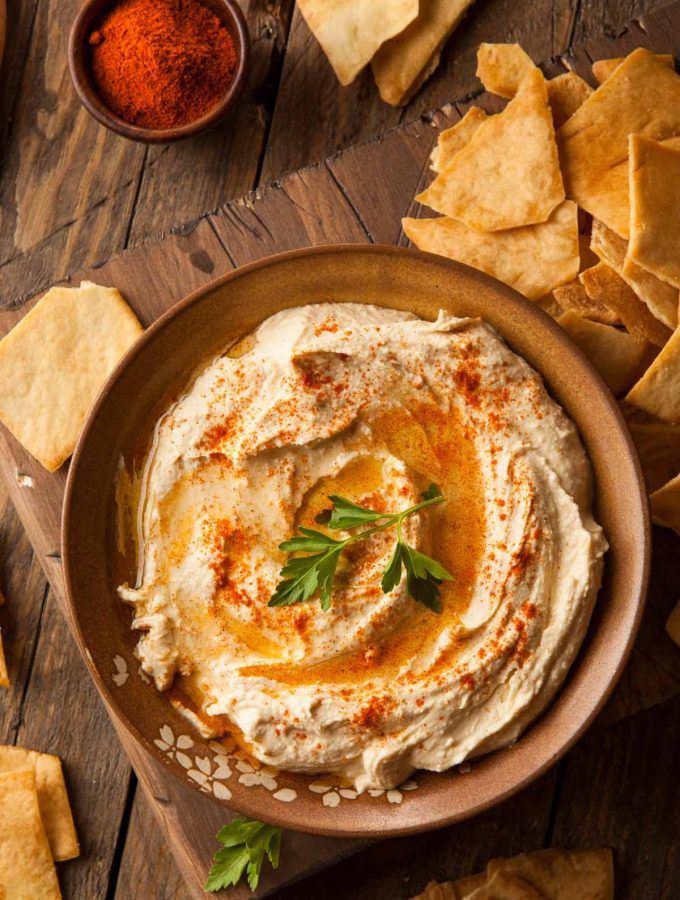 Hummus is a delicious Middle Eastern chickpea spread. Things immediately coming to mind are crackers and pita bread to eat with hummus. In fact, there are so many foods that you can dip in hummus as well as other ways to use hummus!