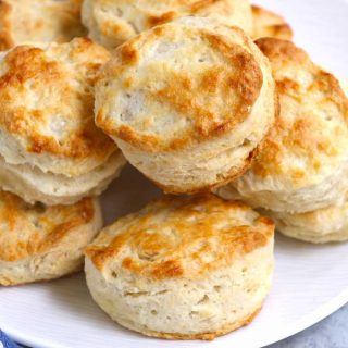 These copycat Popeyes Buttermilk Biscuits are flaky, buttery, crispy and oh-so-satisfying! They’re a homemade take on a fast-food favorite. Though Popeyes is best known for their delicious fried chicken, biscuits are one of their most popular side dishes - and for good reason.